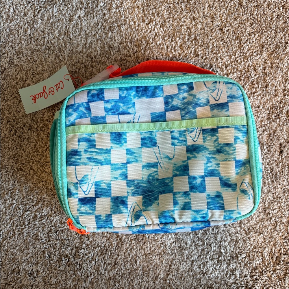 Cat & Jack Checkerboard Blue Lunch Bag
